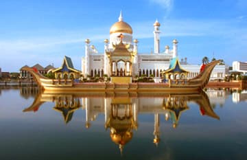 ทัวร์บรูไน มัสยิดทองคำ  หมู่บ้านกลางน้ำ พระราชวัง Istana Nurul Isman 3 วัน 2 คืน สายการบินรอยัล บรูไน แอร์ไลน์